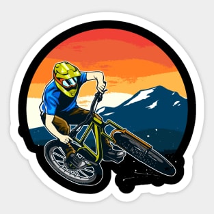 Mountain bike illustration Sticker